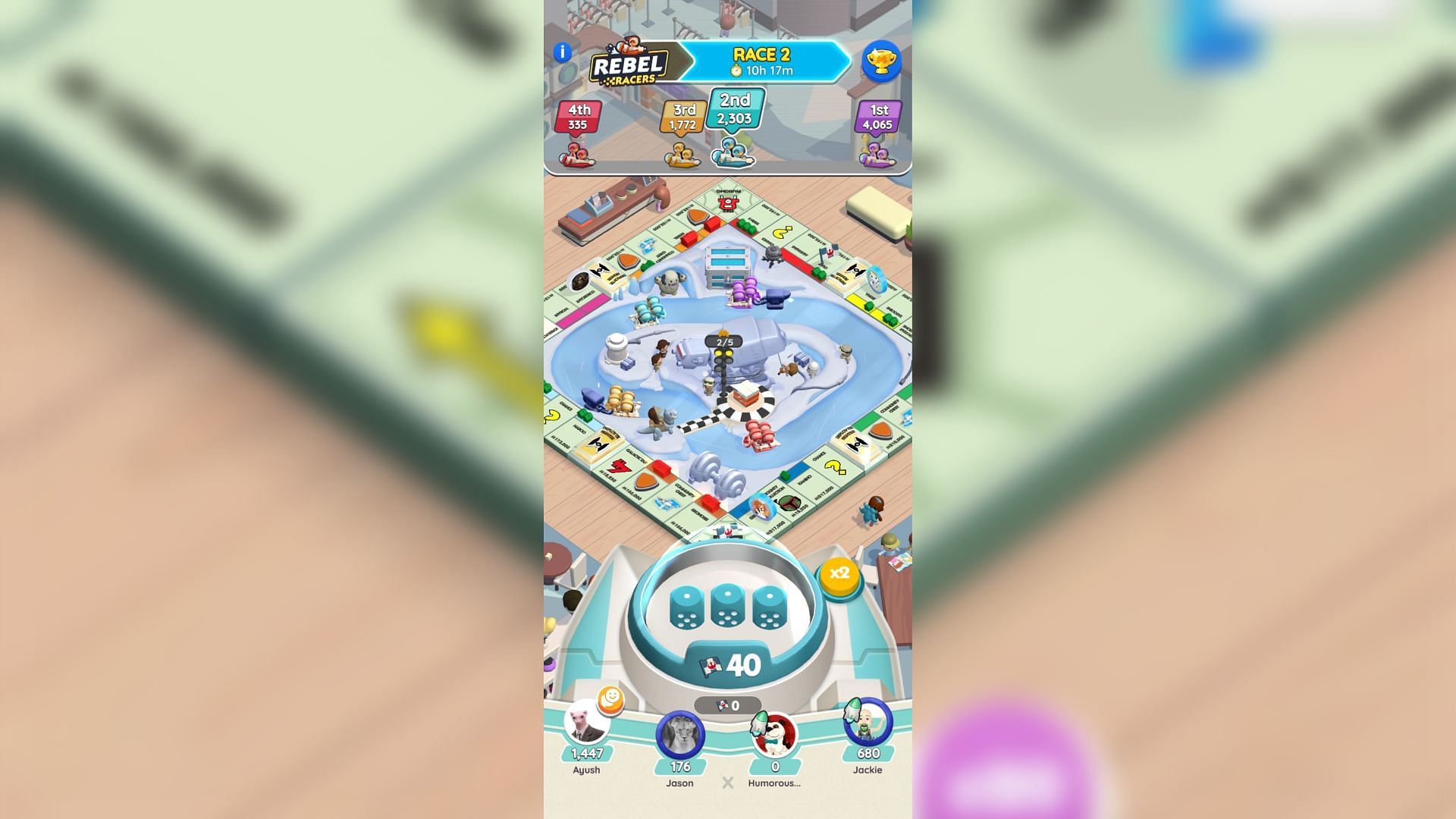 Rebel Racers track in Monopoly Go (Image via Scopely)